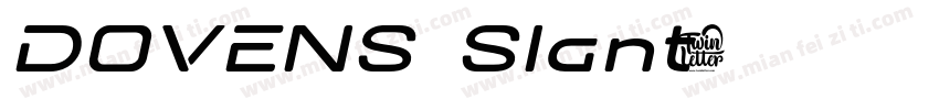 DOVENS Slant字体转换